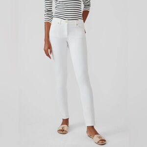 J. McLaughlin White Skinny Lexi Jeans Sz 6
